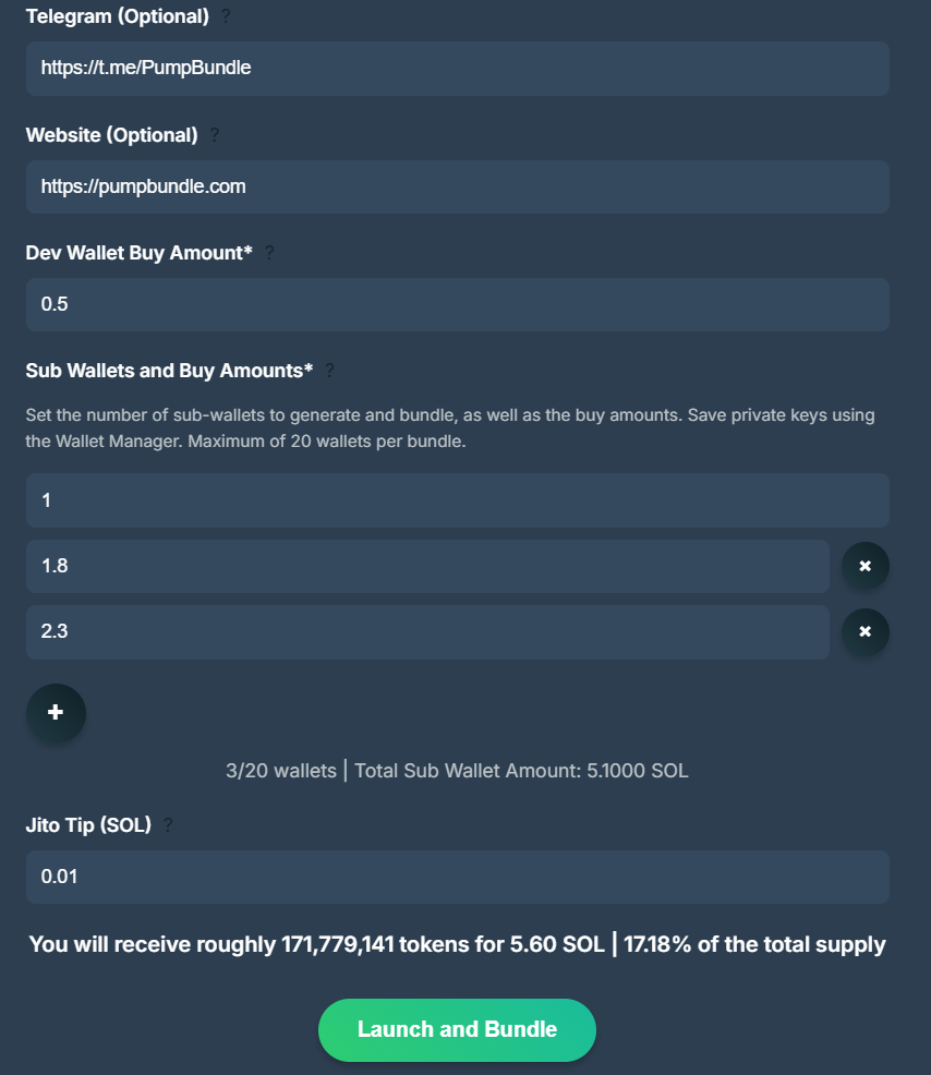 Bundled Token Launches